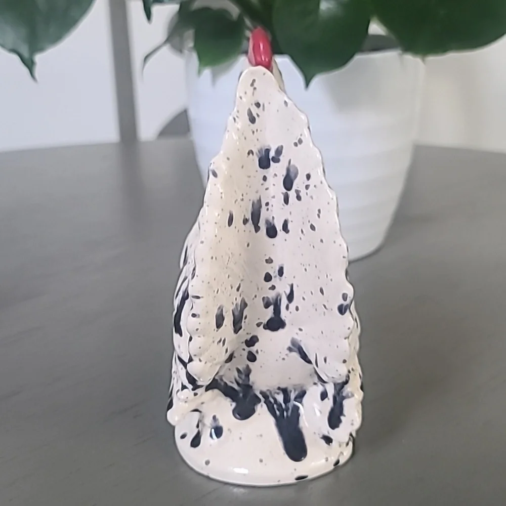 Speckled Rooster Figurines Set Of 2